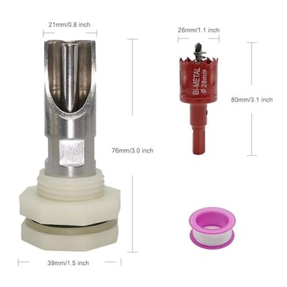 Pack of 5 Stainless Steel Automatic Pigs Nipple Waterer Set with Brass Connectors for Efficient Livestock Hydrations Stainless Steel Feeder