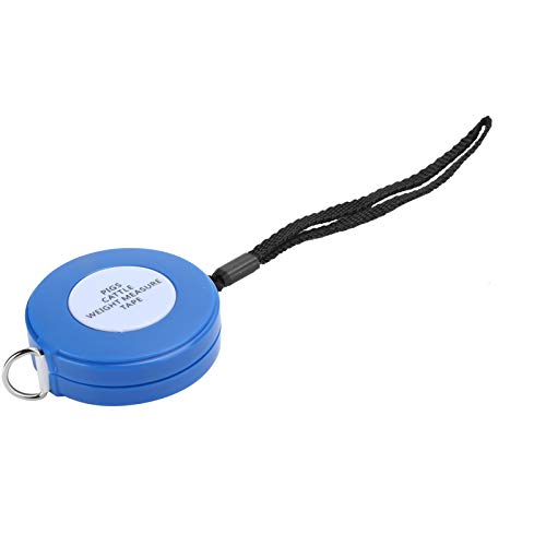 Body Weight Tape Measure for Livestock 2.5m PVC Retractable Measuring Tape - Durable Waterproof Tool with Dual - Scale for Pigs and Cattle Weight & Size Tracking on Farm
