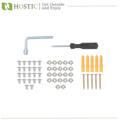 HOSTIC 4 Hole Chicken Nesting Box for Laying Egg Coop Compartment Galvanized Stainless Steel and Plastic Nest