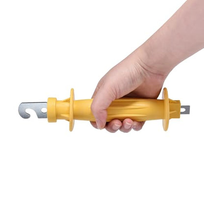 20 Pcs Eelectric Fence Spring Gate Handle for Electric Fence，Electric Fence Heavy Duty Gate Handle (Yellow)