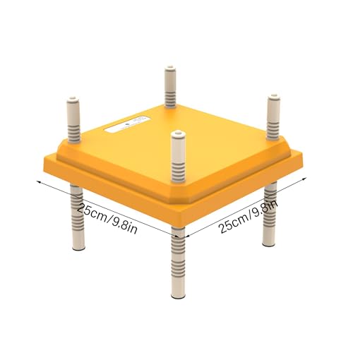 Heat Lamp for Chicks, Chick Brooder Heat Plate, Adjustable Height & Angle Chick Warmer, Energy-efficient Heating Plate for Chicks, Orange Yellow..