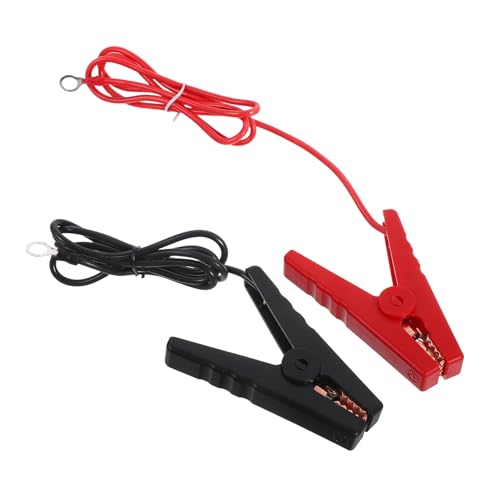 2pcs Electric Fence Accessory Farm Fence Jump Cable Jump Connector Leads Red Black Easy to Install