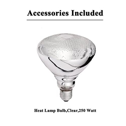 KOUDA Commercial Food Warmer Lights Telescopic Heating Lamps for Buffet Kitchen Restaurant (Dia.29cm,Adjustable Height.60-150cm) (Silver) - color: Silver