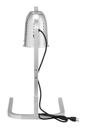 Kratos Commercial Countertop Food Heat Lamp|Freestanding Two Bulb Warmer | Silver Countertop Heat Lamp for Food |120V, 500W | Adjustable Height Design | ETL Certified (31M-003) - size: 2 Bulb-Silver