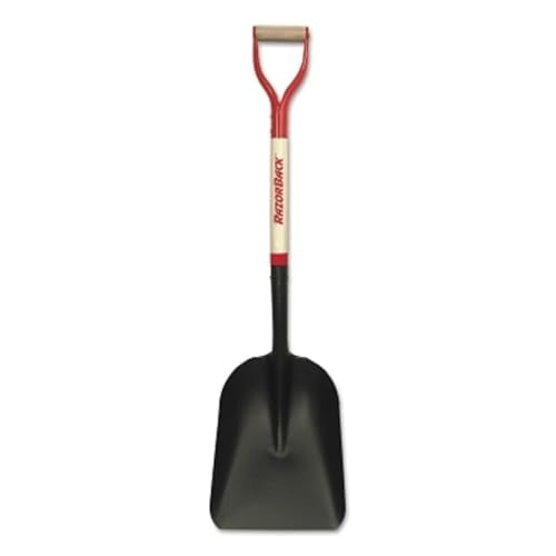 AMES/TRUE TEMPER 50139 Eastern Scoop, 11"W X 15"L, Steel, 27", D Grip Wood/Steel