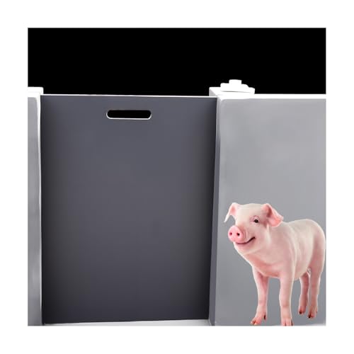 Pig Farm Livestock Field Fence, PVC Ranch Pig Stall Door Guards, Liftable Commercial Farm Barrier for Animal Safety(75X80CM) - size: 75X80CM