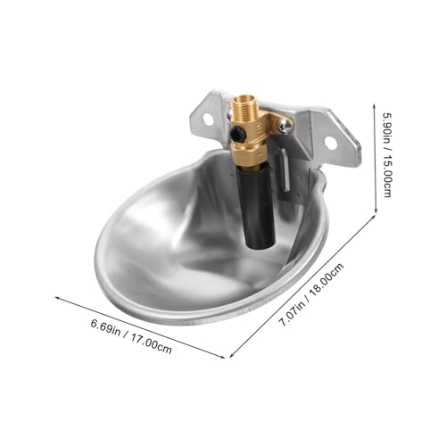 Kisangel Automatic Cow Waterer Bowl Large Capacity Livestock Water Feeder Float Valve Plastic Design for Cattle Sheep and Goats Efficient Water Access for Farms