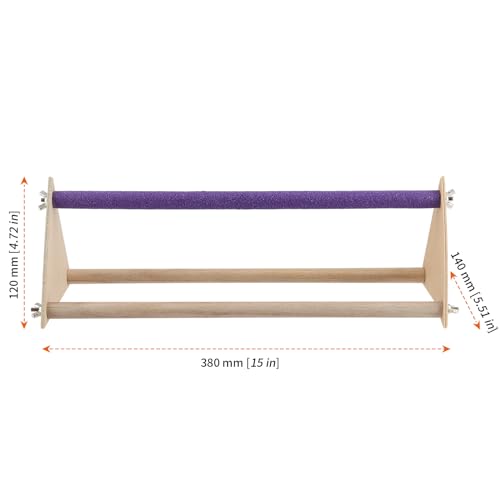 HOZEON 2PCS Wooden Chick Perch Stand, Training Chicken Perches Roosting Bar, Wood Chicken Roosting Bar Perch for Chicks, Parrot, and Birds