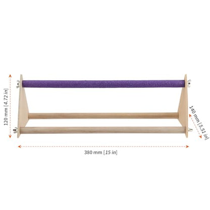 HOZEON 2PCS Wooden Chick Perch Stand, Training Chicken Perches Roosting Bar, Wood Chicken Roosting Bar Perch for Chicks, Parrot, and Birds