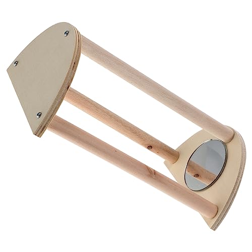 VANZACK 2pcs Wooden Chick Perch Roosting Bar for Chickens Chick Training Stand for Coop and Brooder Comfortable Resting and Playing for Poultry