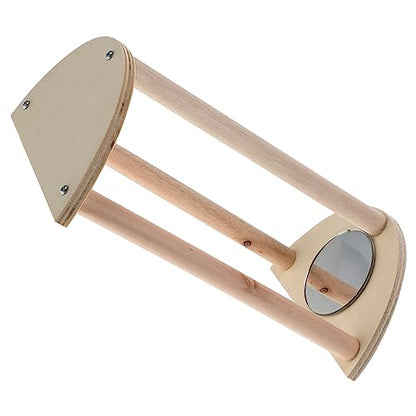 VANZACK 2pcs Wooden Chick Perch Roosting Bar for Chickens Chick Training Stand for Coop and Brooder Comfortable Resting and Playing for Poultry