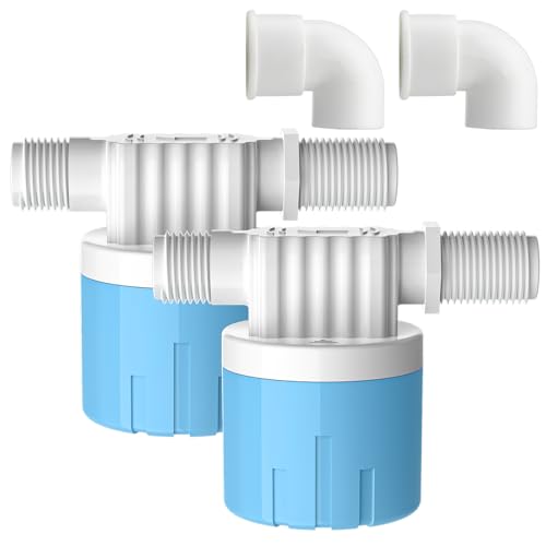 "3/4" Automatic Water Level Control Valve | Water Float Valve for Water Tanks | water trough float valve | Automatic Filling | Automatic Shut Off | Perfect Upgrade for Water Tanks" (2-Pack) - style: 3/4 inch Side water