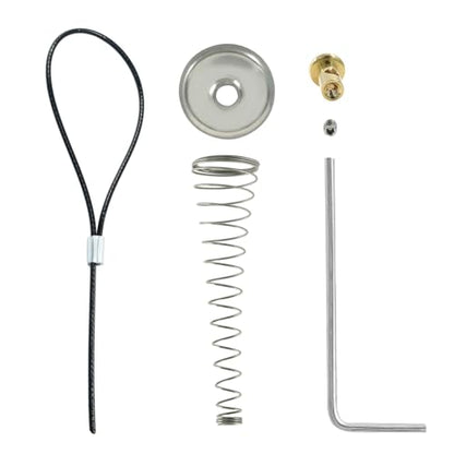 Gate Latch Cable Pull, Adjustable Gate Latch Spring Release Cable, Black Pull String Gate Opener Self Locking Gate Latch Accessories for Wooden Fence, Door, Garden, Patio