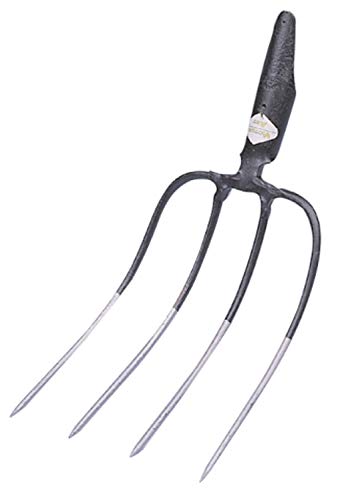 Unimet 3270520 4 Prong Manure Fork with Spring Socket, Multi-Colour, 44x22x11.5 cm