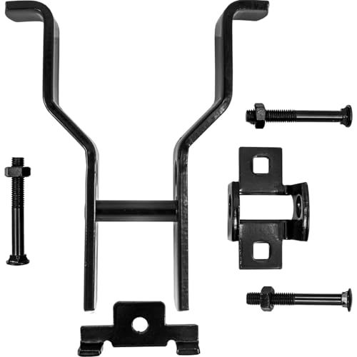 Black 4" Fulcrum Latch Single Gate - Pressed Steel - Powder Coated - size: BLACK 4"