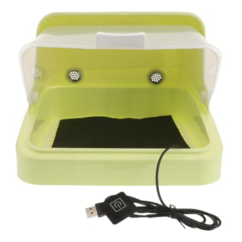 Chick Brooder Box with Tricolor Adjustable Heating System and Enhanced Air Circulation for Quail and Bird Eggs, Plastic and Thermal Insulation Cotton Material, Suitable for Home