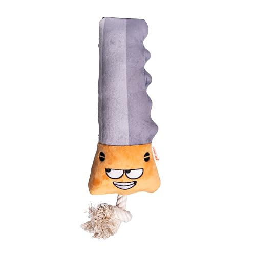 Squeaky Dog Plush Toy, Tools Bite_Stick Collection, 12", for Various Sized Dogs (Hand Saw, Large) - color: Hand Saw, size: Large
