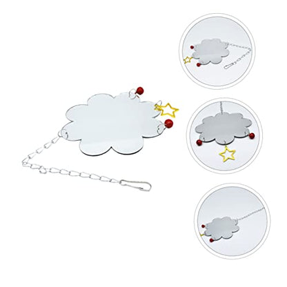 LIOOBO Single Mirror Pet Chicken Toy Bell Safe Tasteless Coop Decor for Chickens