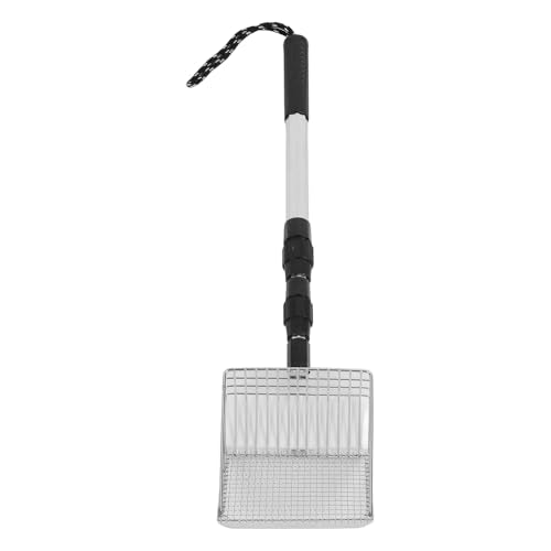 RiToEasysports Garbage Shovel, Anti Stick Metal Long Handle Chicken Coop Cleaner for Farmers Pet Owners and Backyard Cleanup
