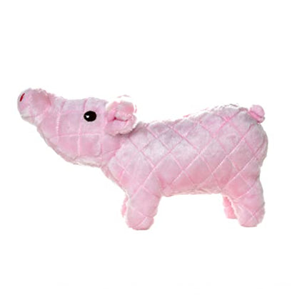 MIGHTY® 2 Pack Farm Animal: Piglet Ultra Plush Dog Toys | Multiple Layers & Reinforced Seams , Washable and Floats , Mighty® Construction - color: 2PK Pink Piglet