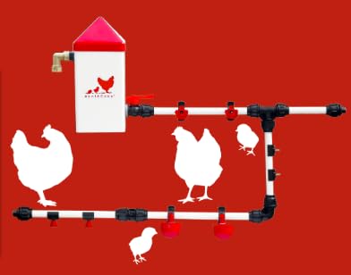 RentACoop Glueless Float Valve Kit Compatible with S.N.A.P 1/2" Schedule 40 PVC Pipe Watering System for Chickens, Poultry, and Other Animals