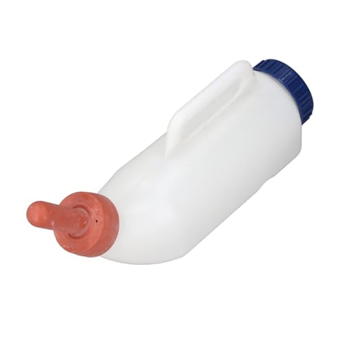 Calf Nursing Feeding Bottle, 2L Large Capacity Spill Proof Milk Feeder with Soft Silicone Nipple for Cattle Sheep