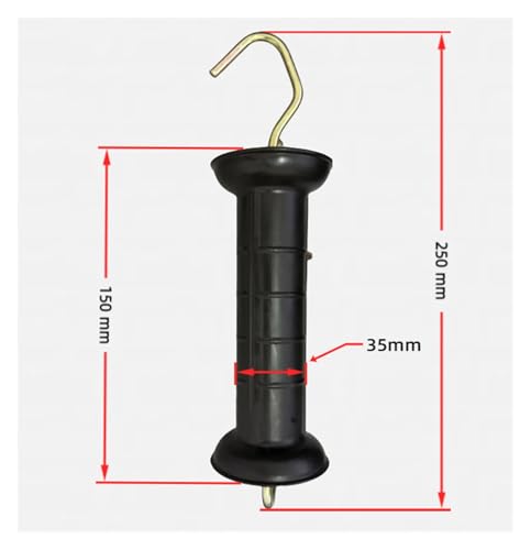 6PCS Plastic Electric Fence Gate Handle Spring for Farm Wild Animal Monkey Livestock Garden Fencing System Handles