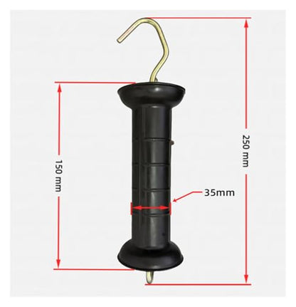 Electric Fence Gate Handles 6PCS Plastic Electric Fence Gate Handle Spring for Farm Wild Animal Monkey Livestock Garden Fencing System Handles for Agricultural Fencing Pasture