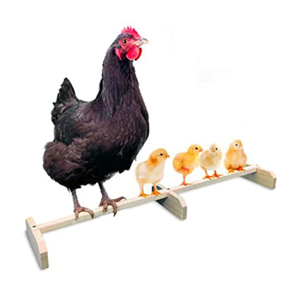 Wooden Bird Perch Stand Natural Roosting Bar for Hens Parrots Medium Birds and Fun Extra Perch for Chicken Coop and Play