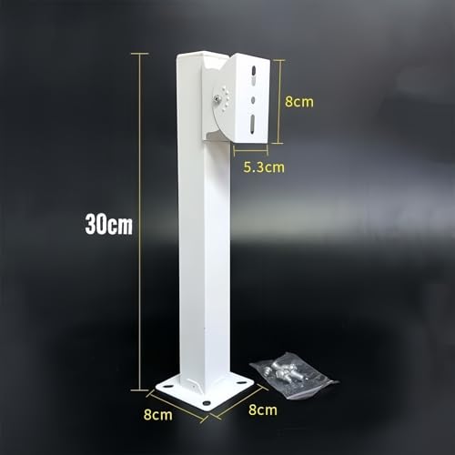 Surveillance Security Camera Mount Bracket, 13.78 inch CCTV Wall Mount Bracket with Hidden Cable Design, Rotatable Duckbill Wall Mount Holder for IP Camera, Indoor Outdoor Universal Camera Stand