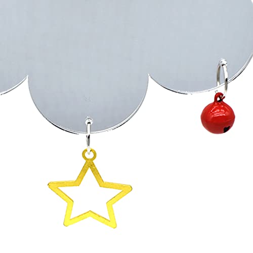 Chicken Toys with Color Bells Star for Hens Chicks Roosters Side Hanging Swing Large Toy for Parrot Chicken Toys Large