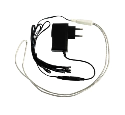 Hatching Time DHC-12W 16" Drinker Heater Cable – 12W Low-Voltage 12V Poultry Water Heater Cable, Stainless Steel Coated, Freeze-Proof for Chicken, Quail & Pigeon Drinkers