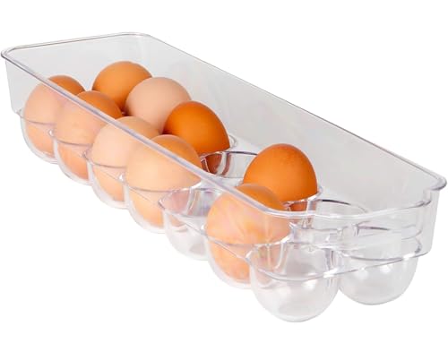 Dial Industries Fridge Egg Storage Holder, 14 Egg Container with Lid