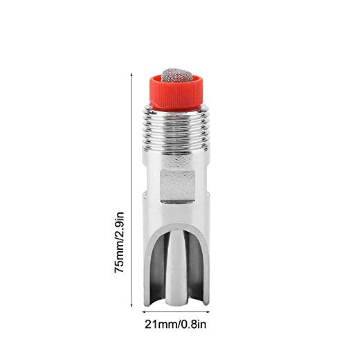5Pcs Stainless Steel Automatic Nipple Drinker Feeder,Waterer RedDuckbilled for Sows Piglets