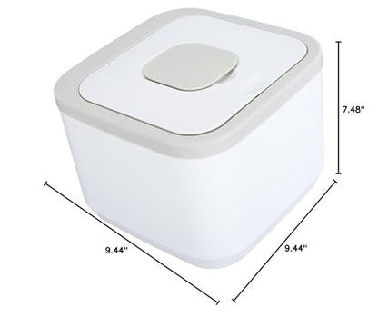 Rice Storage Container, Airtight Large Capacity Food Dispenser for Pantry Kitchen Food Grade ABS 50 Lb Stackable Bin with Lid and Measuring Cup