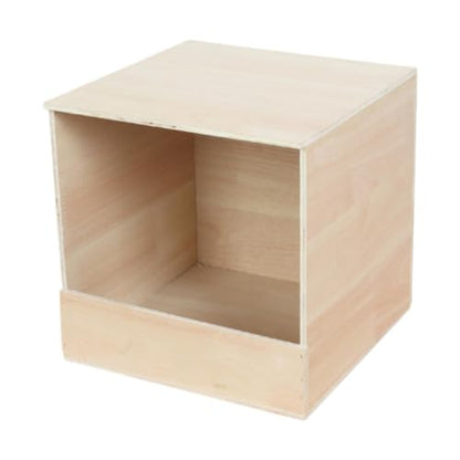 Parakeet Nesting Box Wooden Parrot Nest Birds Box Wood Breeding Box Wooden Pigeon Nesting Box for Lovebirds Cockatiels Budgie, Small