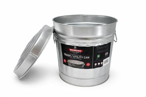 Behrens 6 Gallon Galanized Trash Can - size: 6-Gallon