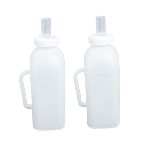 2pcs Calf Nursing Bottle Handle Capacity Material Lightweight and Portable Feeding Bottle for and Calves Easy to Use Feeder Supplies - color: Assorted Color