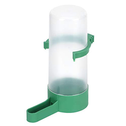 Birds Drinking Container Plastic Automatic Water Dispenser 140ml Round Livestock Water Container Smooth Edge for Bird Cages Chickens Farm Use