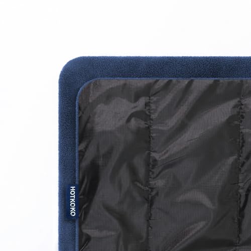 Waterproof Stadium Blanket, Fleece Camping Blanket Soft Warm Wearable Camp Blanket for Outdoor Camping, Picnic, Stadium, Sports, Beach, Car - color: Black