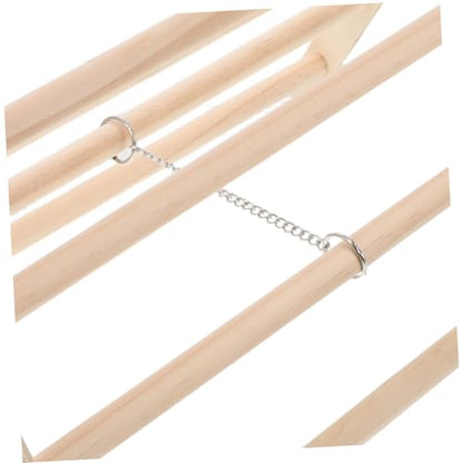 DECHOUS Wood Chicken Perch Stand Natural Wood Roosting Bar for Chicks Poultry Coop Accessories Climbing Ramp for Chick Enrichment