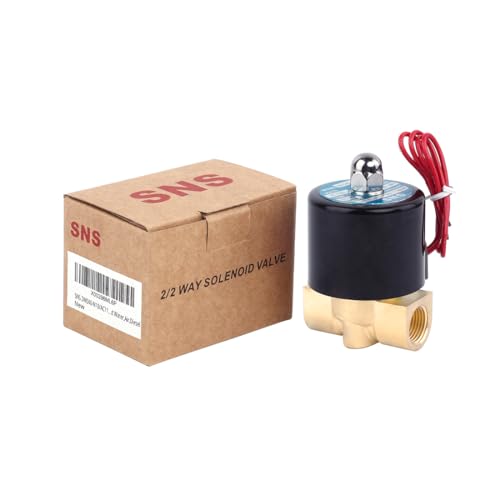 SNS 3/8"NPT AC110V Brass Electric Solenoid Valve Normally Closed Water,Air,Diesel 2W040-N10/AC110V - style: AC110V