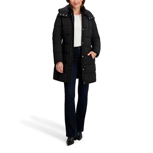 Nautica Women's Maxi Puffer - color: Black, size: Small