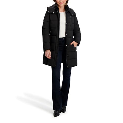 Nautica Women's Maxi Puffer - color: Black, size: X-Small