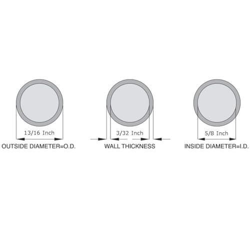 OCS Parts 5/8" ID x 13/16" OD Silicone Tubing | 10 Feet | High Temp, Food Grade Silicone Tubing for Brewing, Food, Beverage, Oils, Detergents, Liquids and Gases, Air, Plumbing, Ponds, AC and HVAC - size: 5/8" ID x 13/16" OD, style: 10 feet