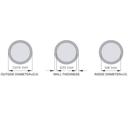 OCS Parts 5/8" ID x 13/16" OD Silicone Tubing | 10 Feet | High Temp, Food Grade Silicone Tubing for Brewing, Food, Beverage, Oils, Detergents, Liquids and Gases, Air, Plumbing, Ponds, AC and HVAC - size: 5/8" ID x 13/16" OD, style: 10 feet