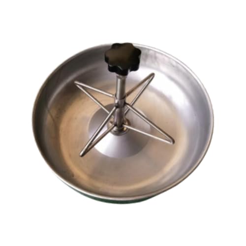 Pig Trough,Food Feeder,Stainless Steel Food Dispenser,Farm Supplies Tray,Small Animals Fodder Slot,Pig Feeder for Farm Piglet, Dia 28cm - size: Dia 28cm