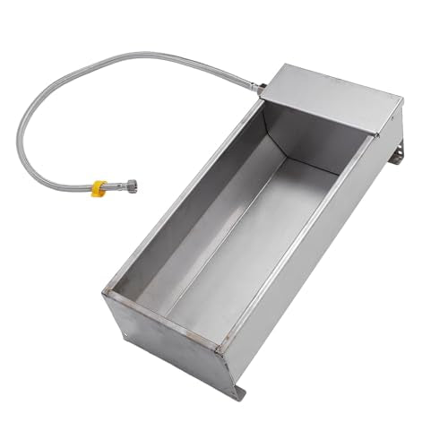 ZJchao Large Capacity Automatic Livestock Trough, Animal Drinking for Geese, Cows & Poultry, 19.69 x 8.27 in, Compatible with Farm Breeding Places