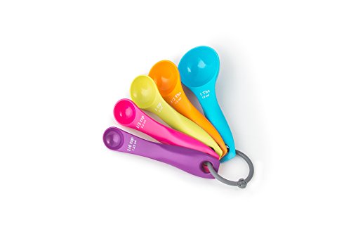 Fox Run 4843 Measuring Spoon Set, 2 x 5 x 1.75, Multicolored - style: Measuring Spoon Set