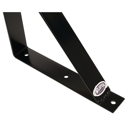 Weaver Livestock Triangle Fan Mounting Bracket, Barn Fan Mount with Adjustable Airflow Control, Black Metal Wall Mount Pivot Bracket, 15.25 x 13.5 in